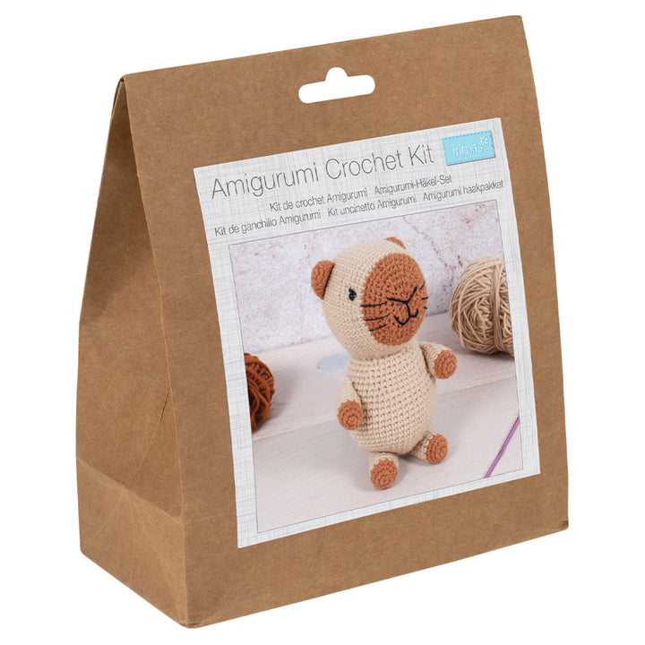 Amigurumi Capybara | Complete Crochet Craft Kit | 19cm Tall