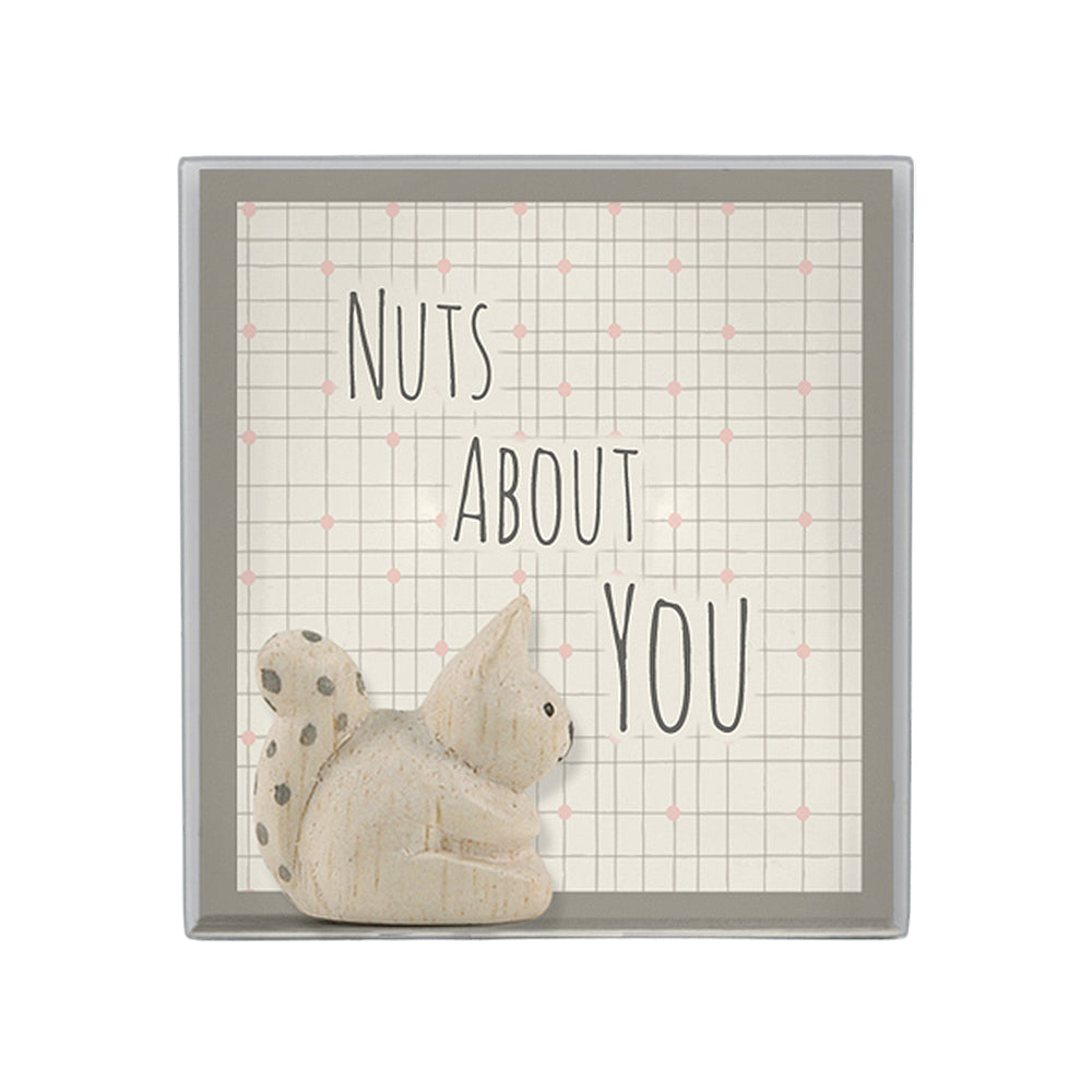 2cm Wooden Squirrel Boxed | Nuts About You | Cracker Filler Gift
