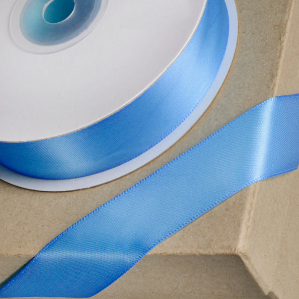 Cornflower Blue | 23mm Double Faced Satin Ribbon | 25m Long