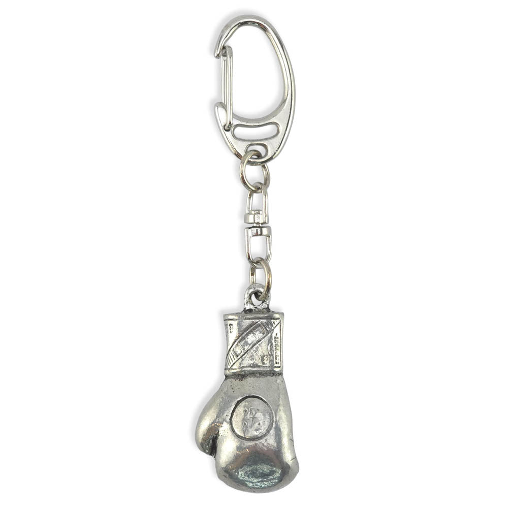 Boxing Glove | Chunky English Pewter 3D Keyring | Little Gift | Cracker Filler