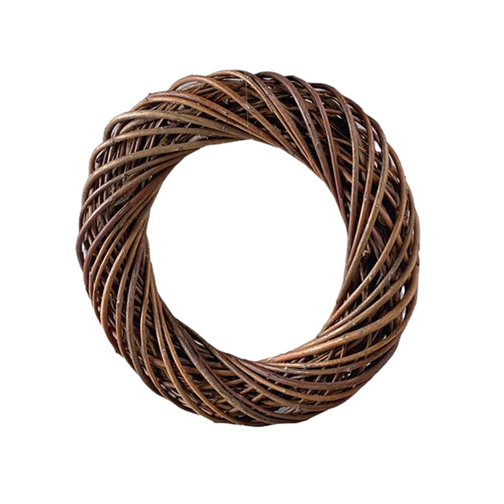 Dark Natural Willow Christmas Wreath Base - 30cm