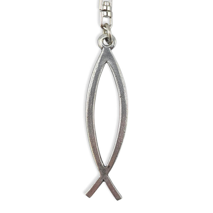 Christian Fish | Chunky English Pewter 3D Keyring | Little Gift | Cracker Filler