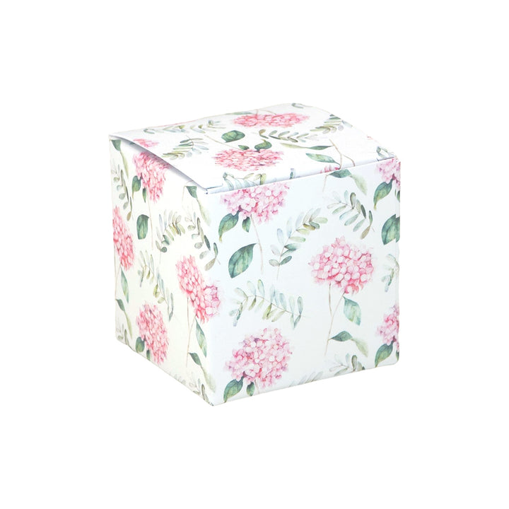 Pink Wedding Hydrangea | Mini Gift Box | 5cm Cube | 6 Boxes