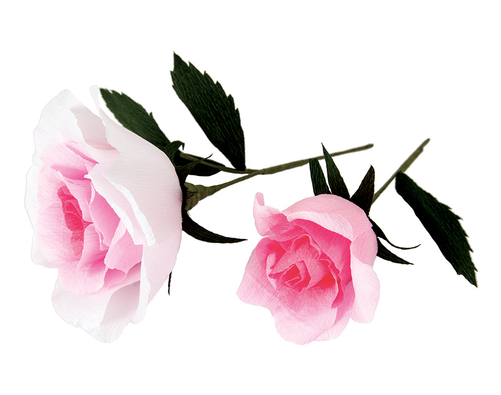 DIY Extra Large Crepe Paper Flower Stencil Set - Rose