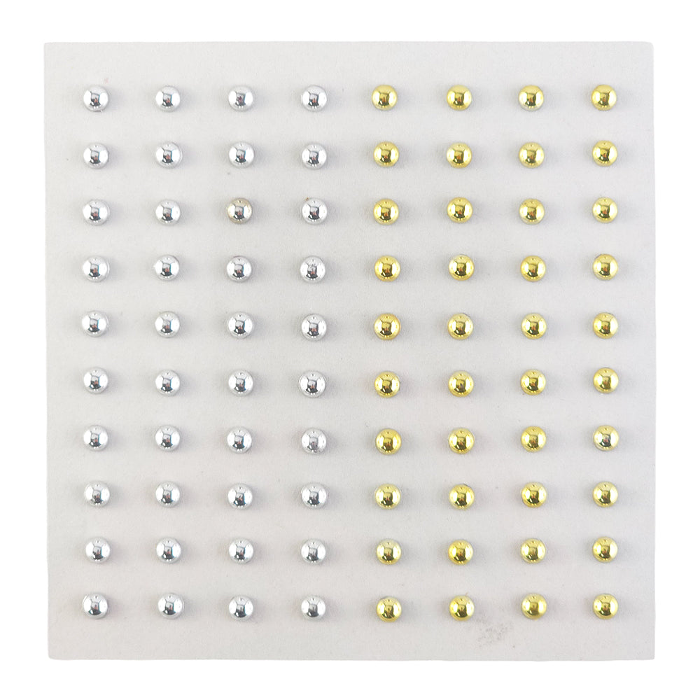 Self Adhesive Gems or Pearls | 4mm | 80 per Sheet | Crafts &amp; Papercrafts
