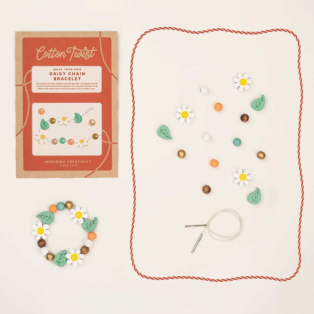 Make Your Own Daisy Chain Bracelet | Complete Sustainable Craft Kit for Kids