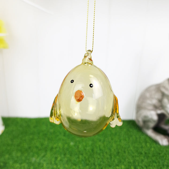 Gorgeous Glass Chick Hanging Ornament for Easter Trees | Best Quality
