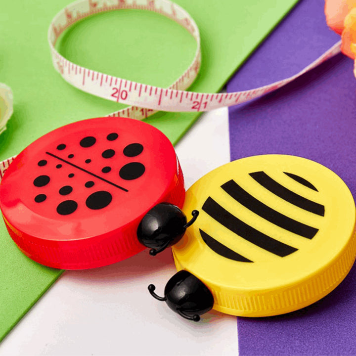 Retractable 150cm Tape Measure - Bee and Ladybird Design