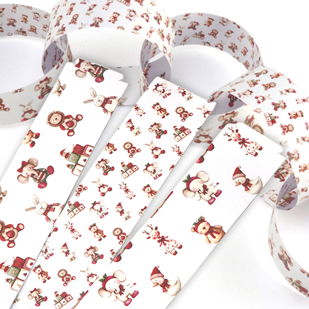 30 Reusable Paper Chains | Baby's 1st Christmas | No Glue Needed | 2.5m