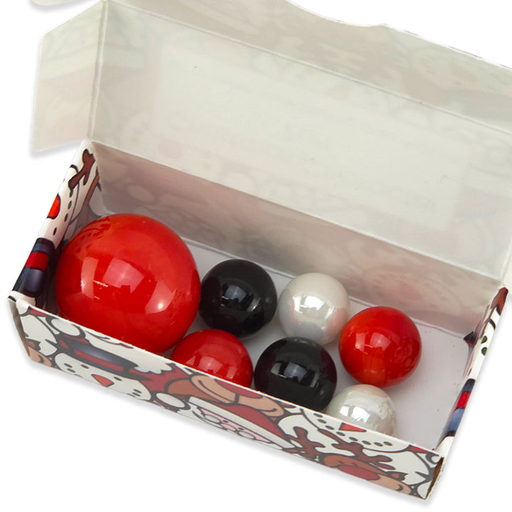 Christmas Character Fun | Mini Box of Marbles for Kids | Cracker Filler | Little Gift
