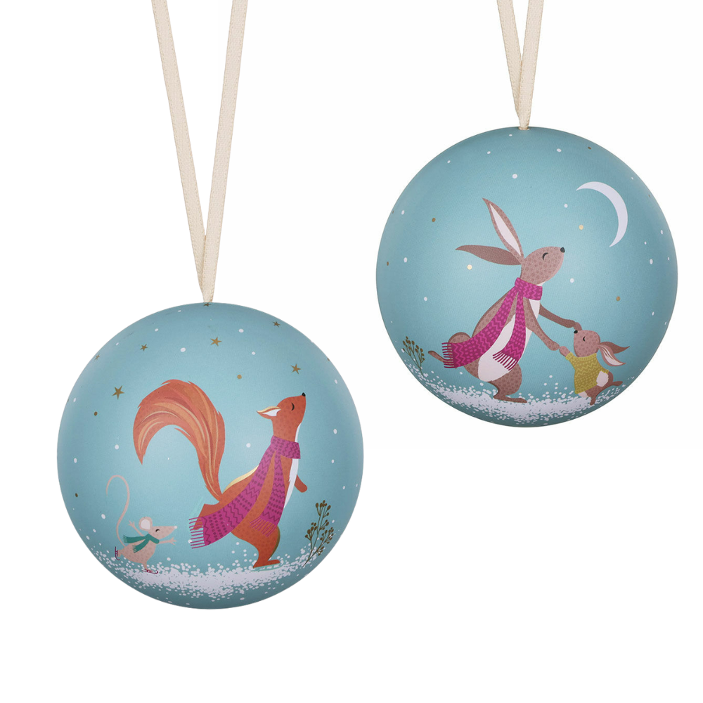 Fillable Tinware Christmas Spherical Bauble | Sara Miller | 7cm Wide