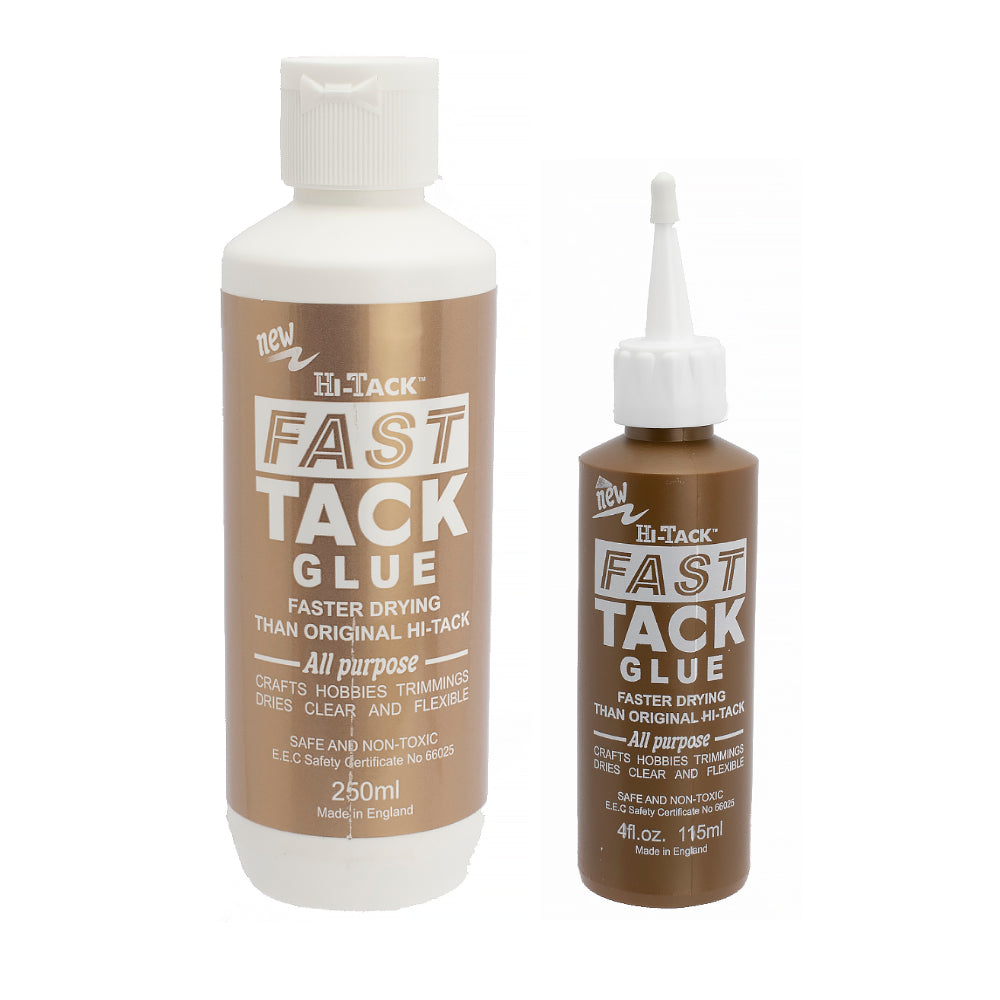Fast-Tack or Hi-Tack Very Sticky PVA Glue | Craft Adhesives | Choice of Size