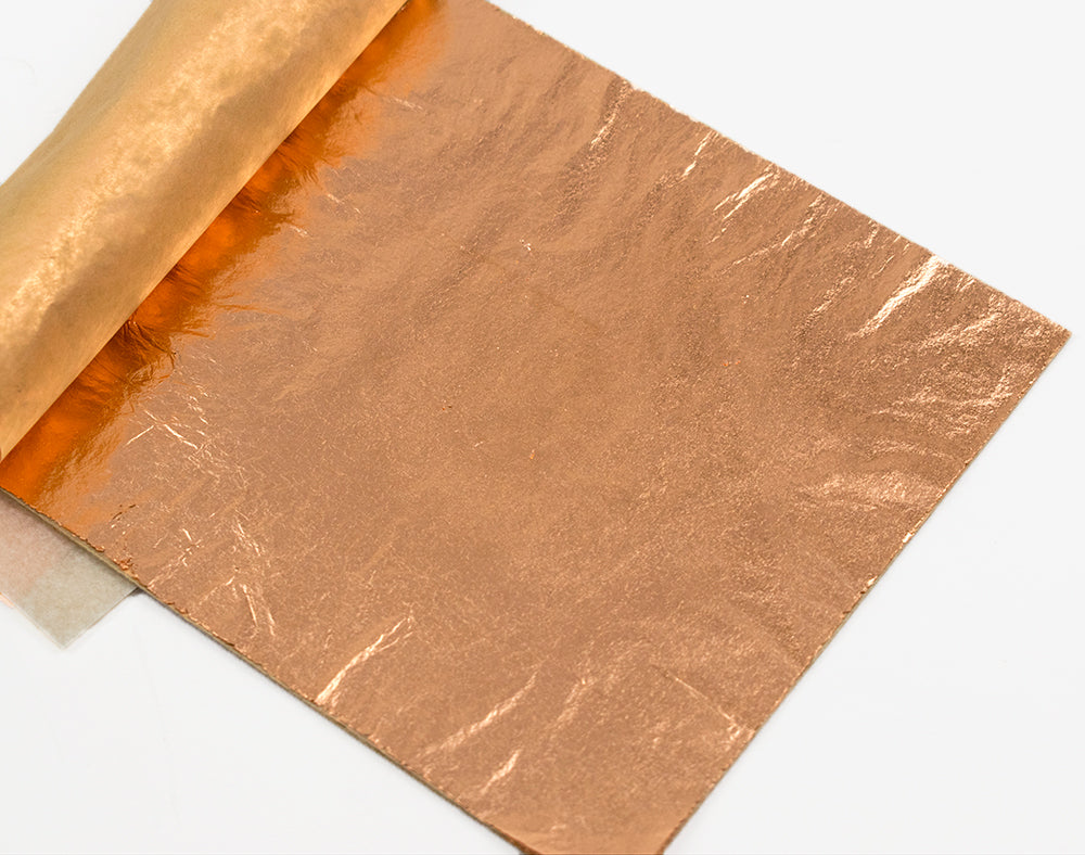 5 Copper Metal Foil Leaf Squares for Adults Gilding Crafts