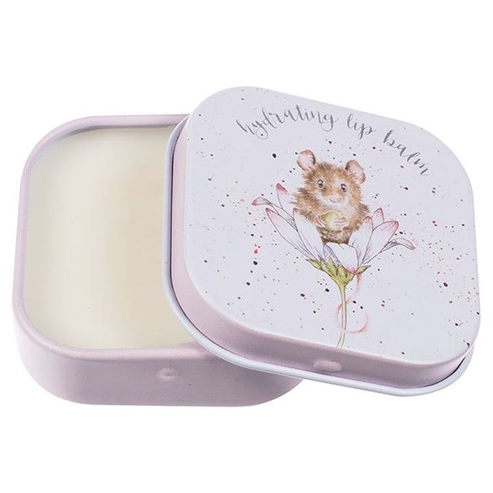 Wrendale Honey &amp; Vanilla Lip Balm in a Tin | Mouse Design | Cracker Filler Gift