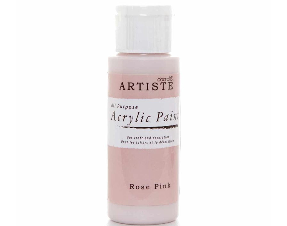 Rose Pink docrafts Artiste All Purpose Acrylic Craft Paint - 59ml