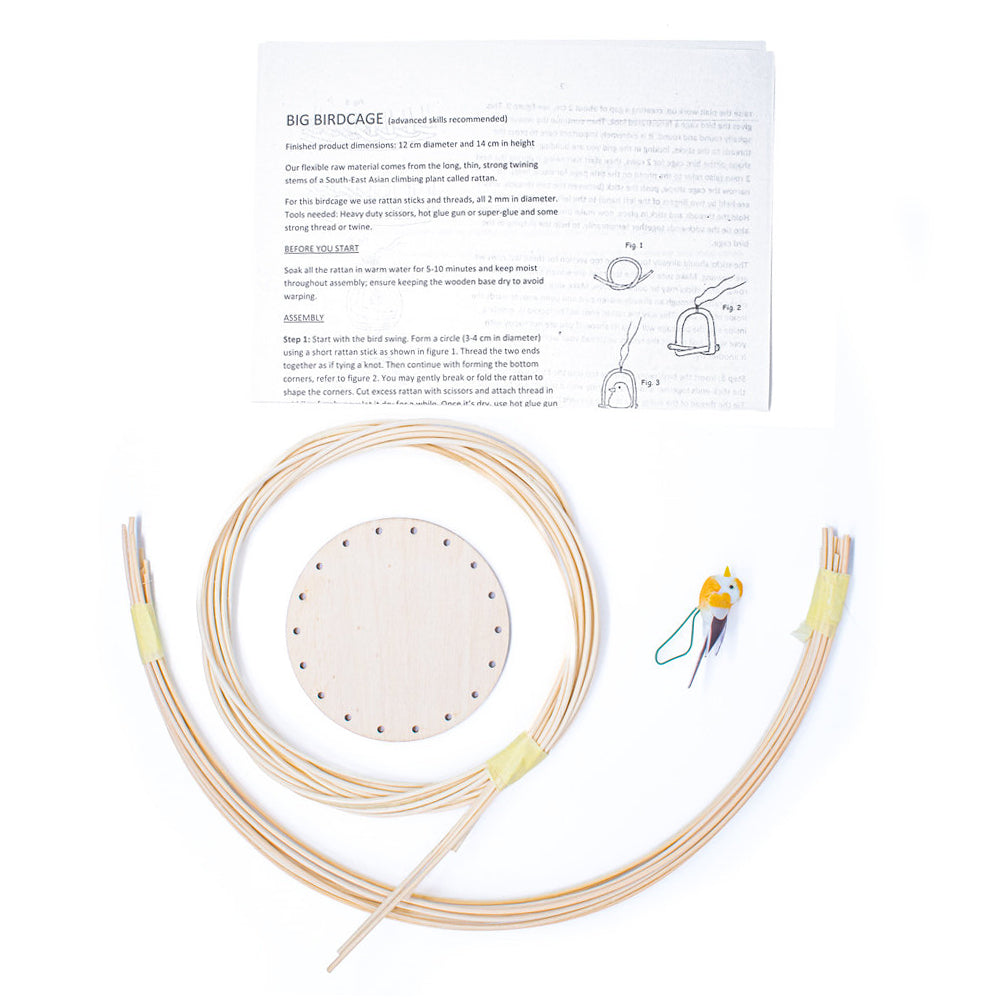 Basket Making Kit | Birdcage | Rattan Basket Craft Kit