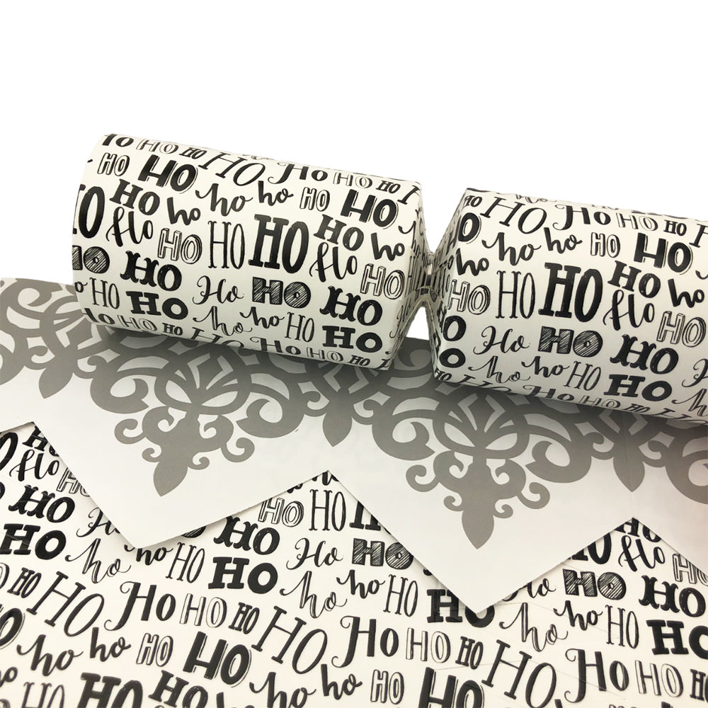 Ho Ho Ho Print Christmas Cracker Making Kits - Make & Fill Your Own