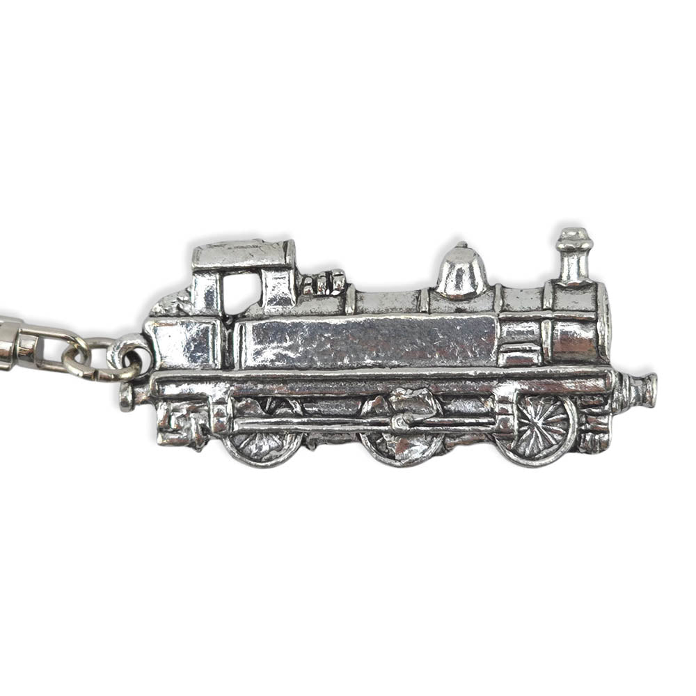 Steam Train | Chunky English Pewter 3D Keyring | Little Gift | Cracker Filler