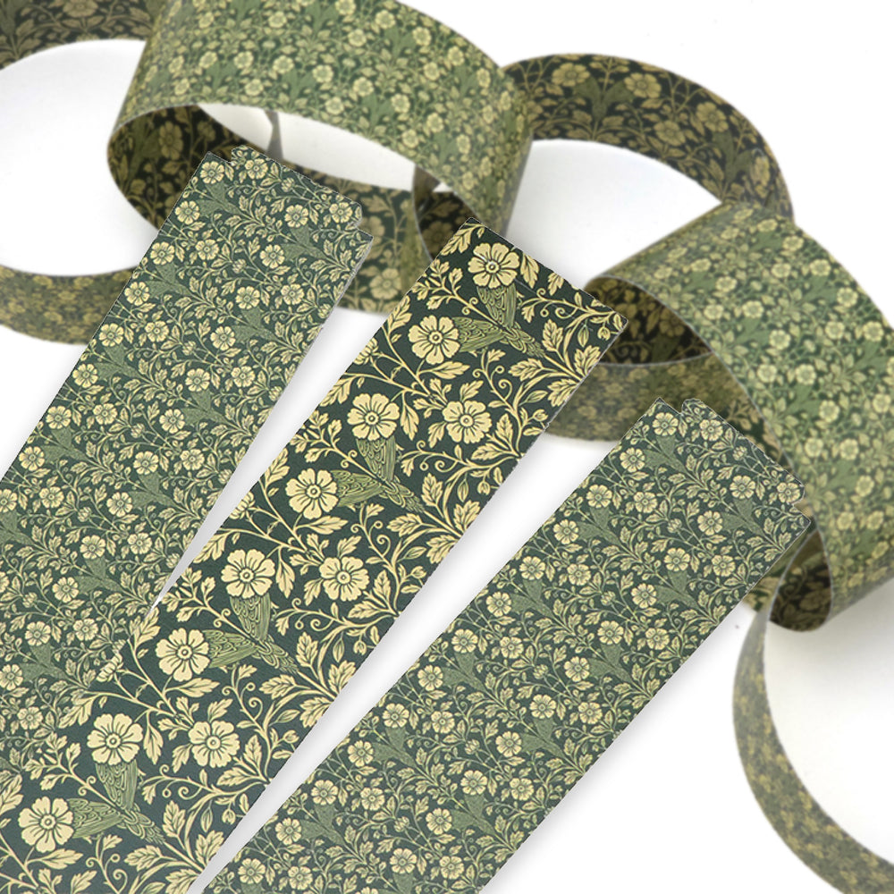 30 Reusable Christmas Paper Chains | Sage Florals | No Glue Needed | 2.5m