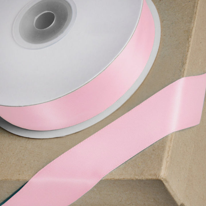 Blossom Pink | 15mm Double Faced Satin Ribbon | 25m Long