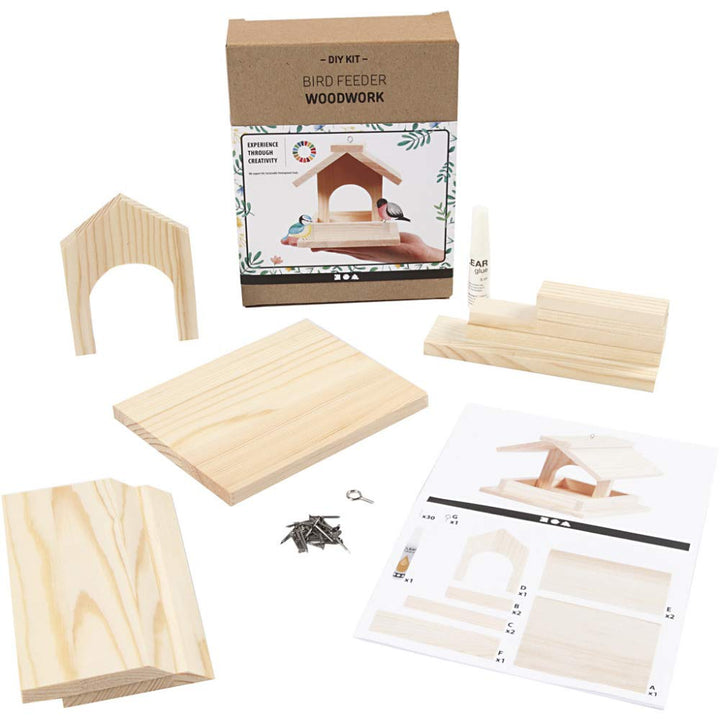 Woodworking Garden Simple DIY Bird Feeder Craft Kit - DAMAGED BOX