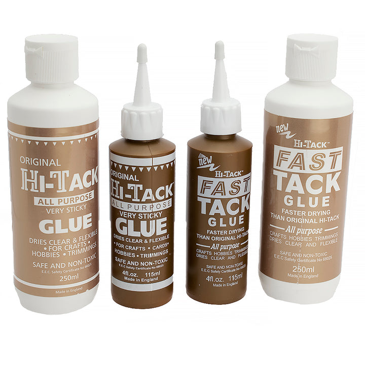 Fast-Tack or Hi-Tack Very Sticky PVA Glue | Craft Adhesives | Choice of Size