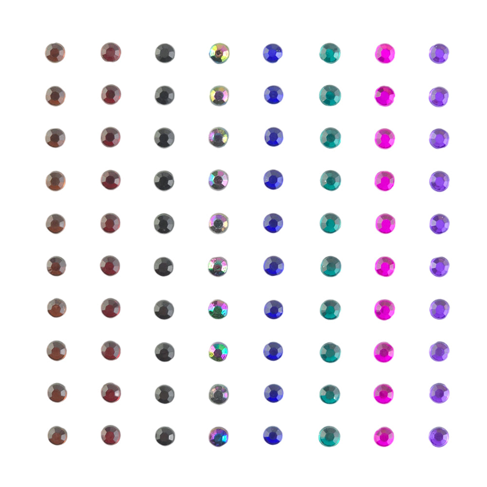 Self Adhesive Gems or Pearls | 4mm | 80 per Sheet | Crafts &amp; Papercrafts