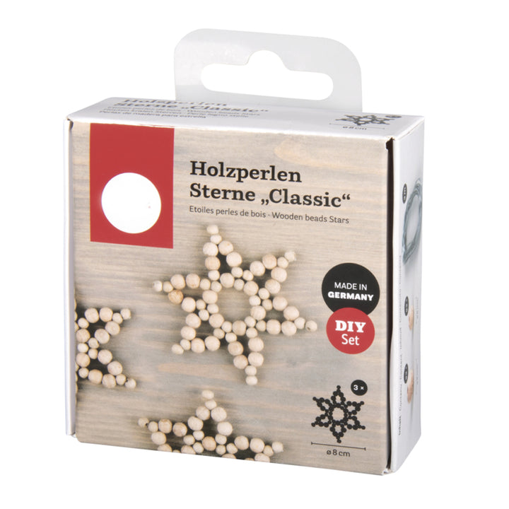 Wooden Bead Classic Star Craft Kit | Christmas Craft