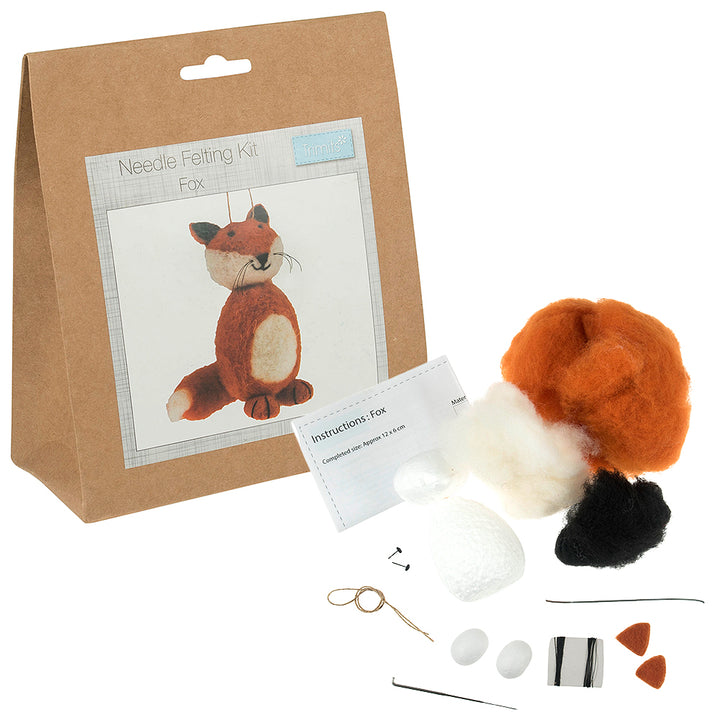 Make Your Own Needle Felting Adults Craft Kit - Fox
