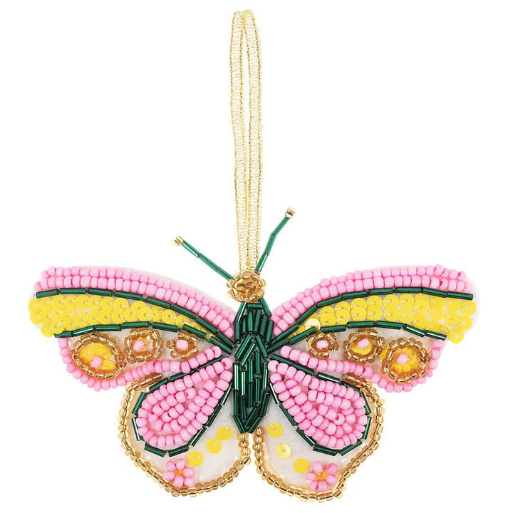 Beaded Butterfly Decoration | Mini Felt Sewing Kit | Complete Craft Kit