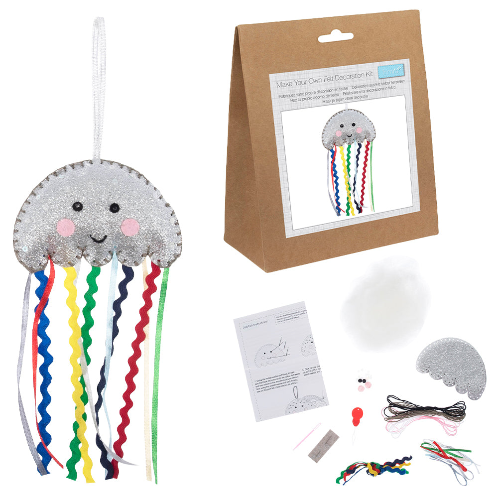 Jellyfish Decoration | Mini Felt Sewing Kit | Complete Craft Kit