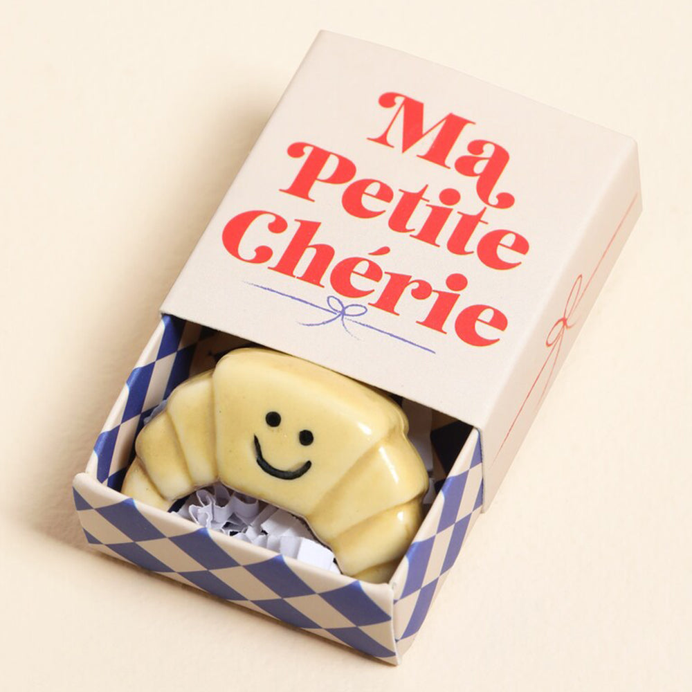 Ma Petite Cherie | Mini Matchbox & Croissant Token | Little Cracker Filler Gift