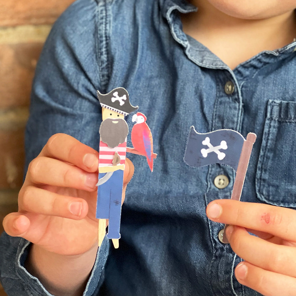Make Your Own Pirate Peg Doll | Complete Sustainable Craft Kit for Kids
