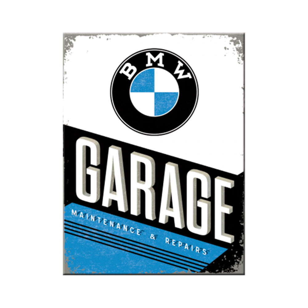 BMW Garage | Tin Magnet | Mini Gift | Cracker Filler