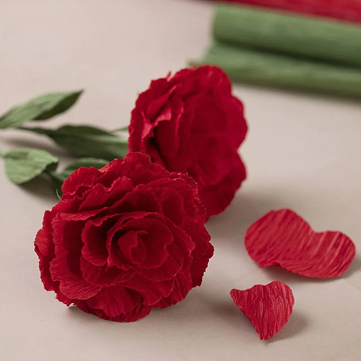 Crepe Roses Craft Kit | Paper Flower Making | Makes 2