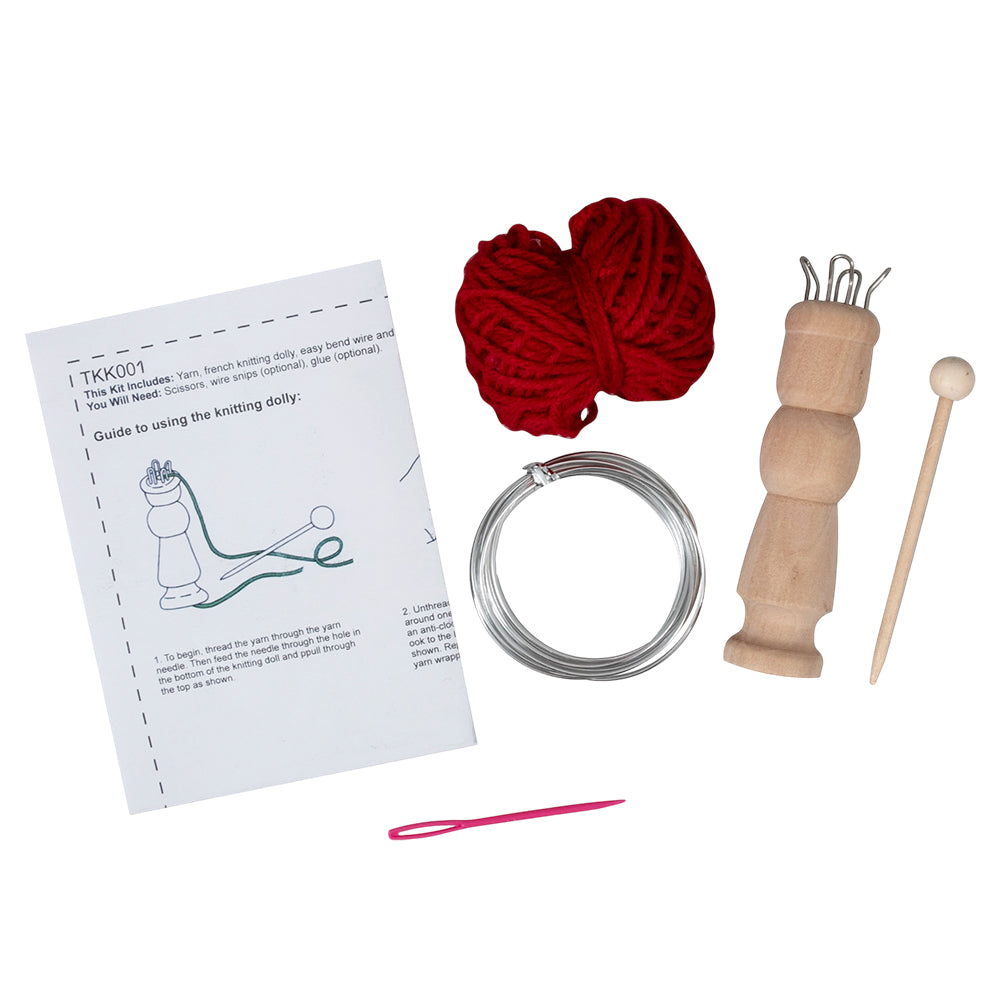 Ho Ho Ho | French Knitting Wire Word Christmas Kit | With Knitting Dolly