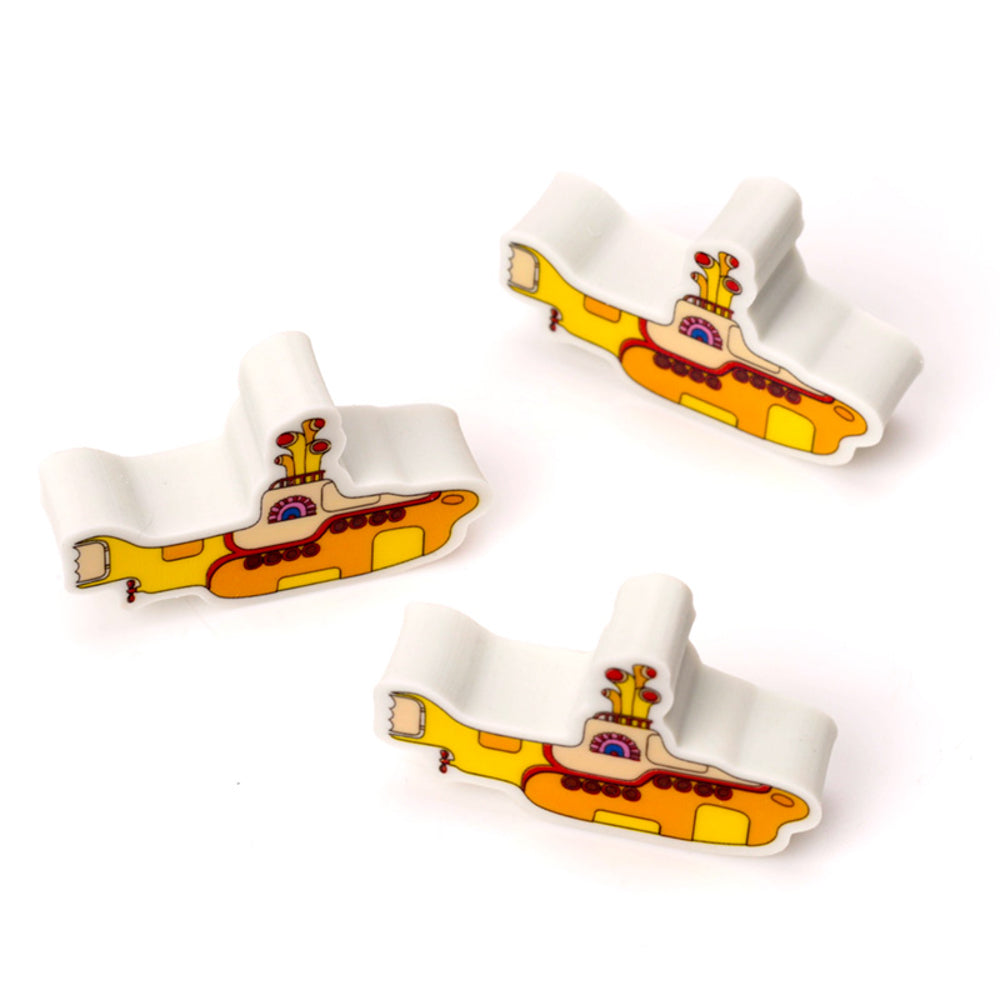 The Beatles | Yellow Submarine | 3 Piece Eraser Set | Mini Gift | Cracker Filler