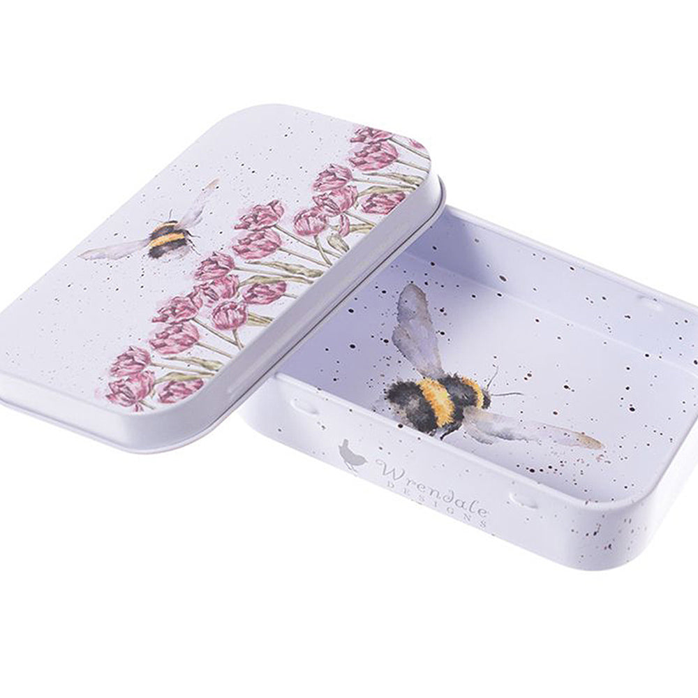 Buzzy Bee | 9cm Wrendale Lidded Tin | Cracker Filler | Mini Gift