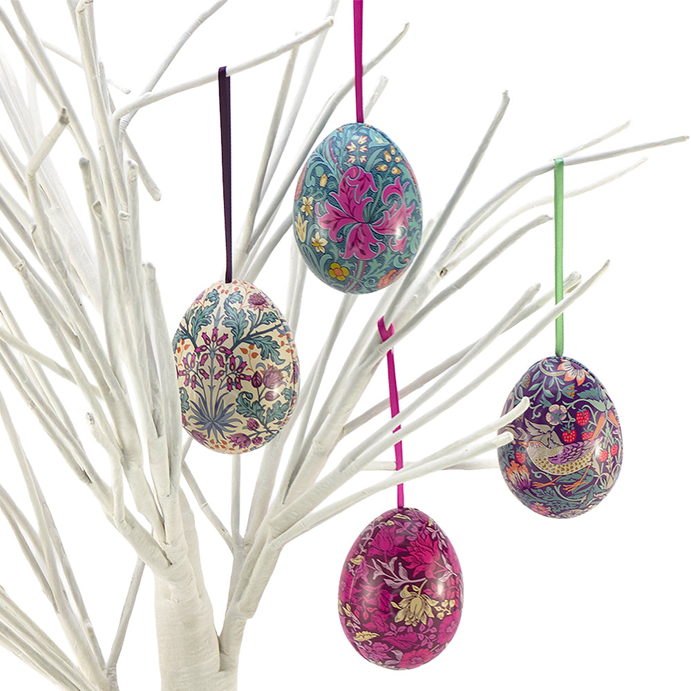 William Morris | Fillable Easter Two-Part Hanging Tinware Eggs