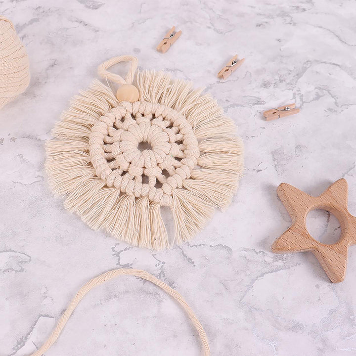Natural Wreath | Make Your Own Macrame Hanger | Small Craft Kit