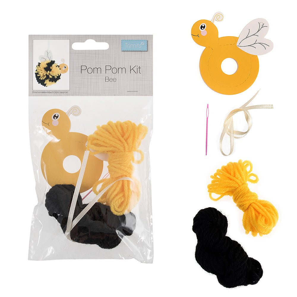 Bumble Bee Pom Pom Kit for Kids Crafts