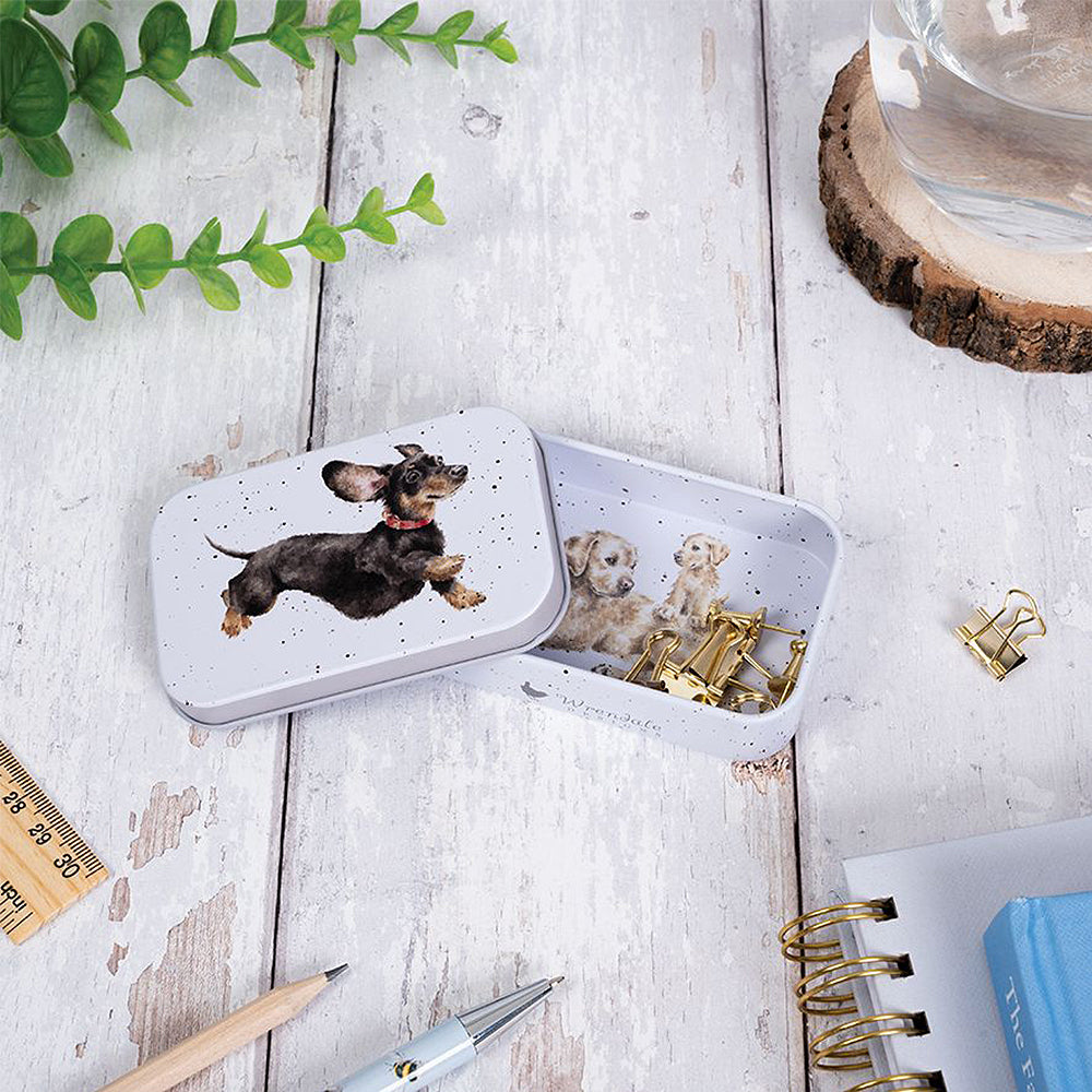 9cm Wrendale Lidded Tin Dog Design | Cracker Filler Gift
