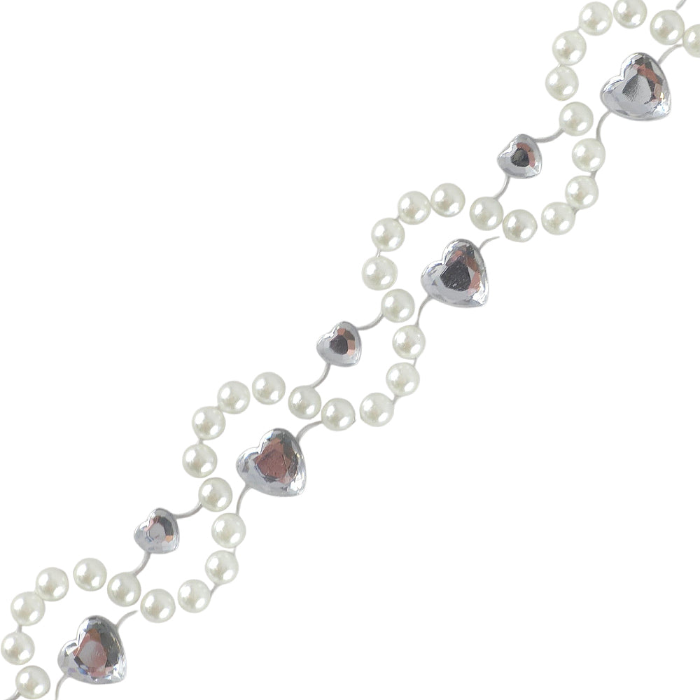 50cm Tape of Pearly Beads | Strip of Stickers for Papercrafts