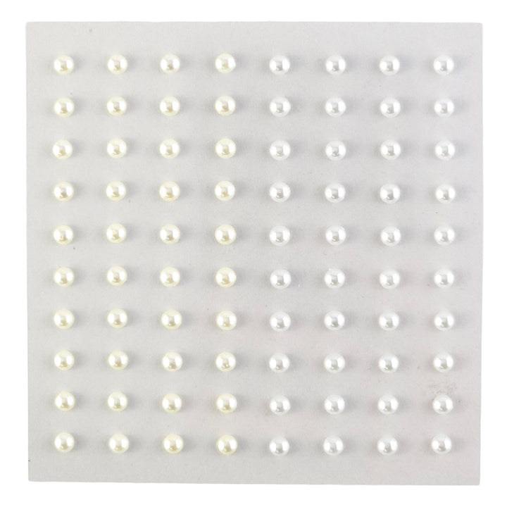 Self Adhesive Gems or Pearls | 4mm | 80 per Sheet | Crafts &amp; Papercrafts