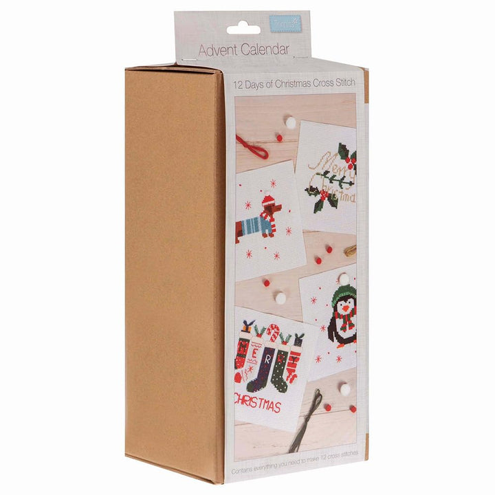 12 Days of Christmas Cross Stitch Kits | Filled Advent Calendar