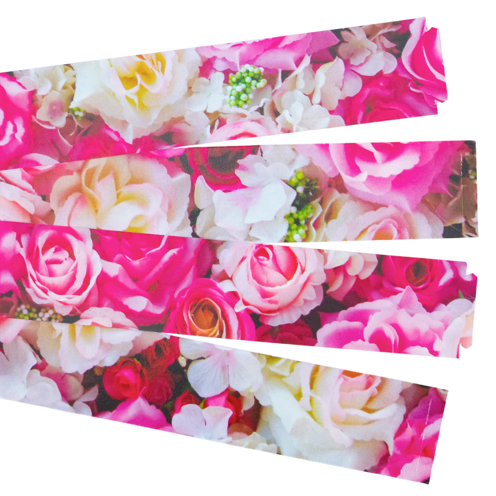 30 Reusable Mother's Day Paper Chains | Pink Roses | No Glue Needed | 2.5m