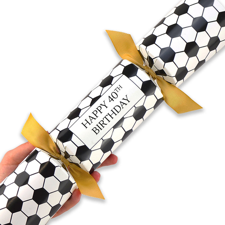 Milestone Birthday Football Fan | Cracker Making Craft Kit | Make Your Own