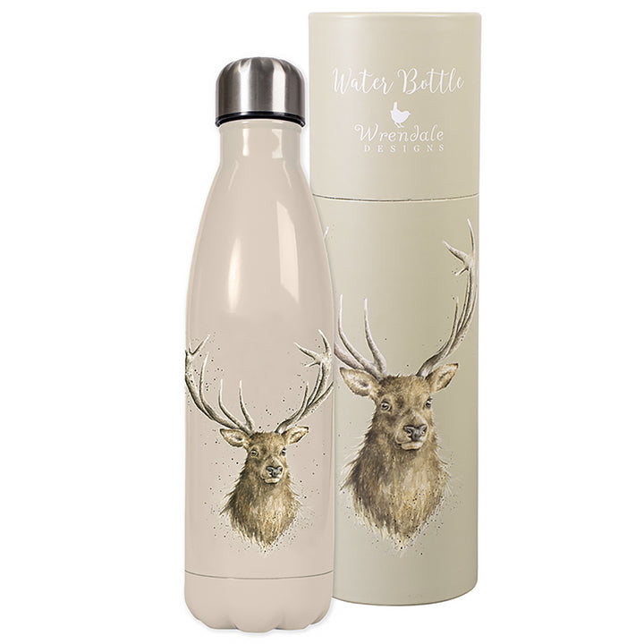 Wrendale Designs 'Portrait of a Stag' 500ml Isotherm Water Bottle | Boxed Gift
