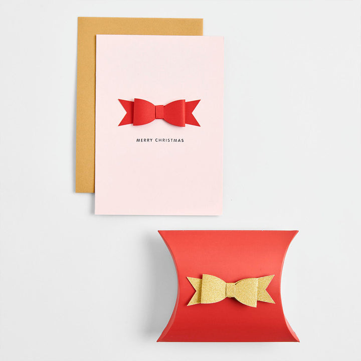 Glitter Gold | 3D Paper Dior Bow Embellishment | Set of 4 | 8cm Wide