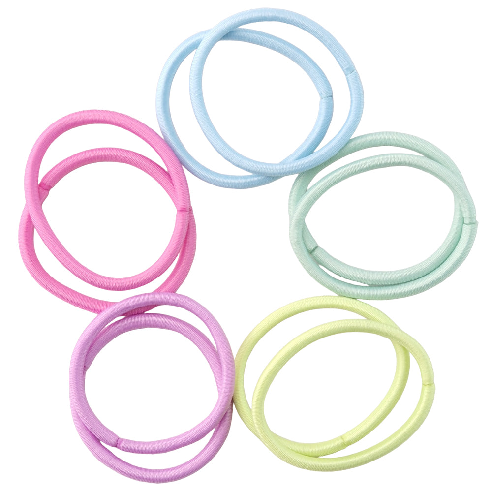 Pastel Shades | 10 Hair Elastics | Mini Gift | Cracker Filler